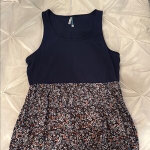 Wallflower Navy and Floral Mini Dress